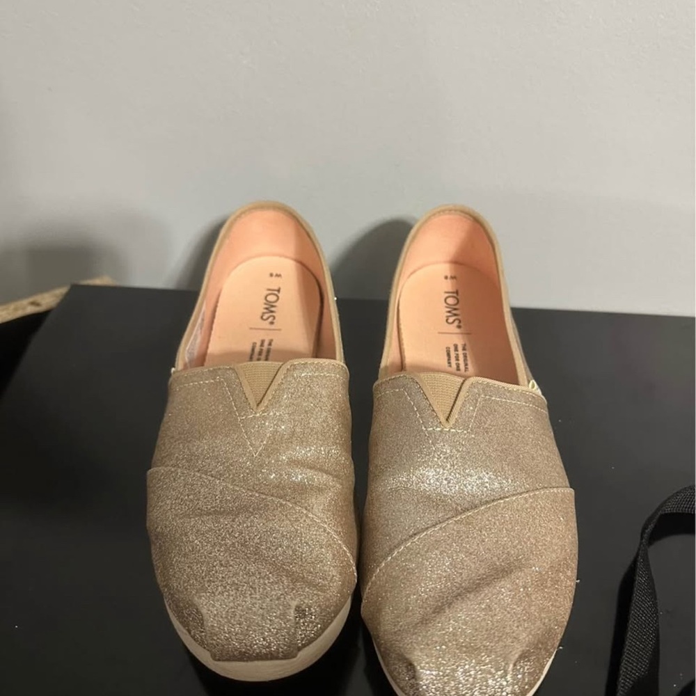 TOMS Women's Rose Gold Slip-On Shoes